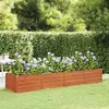 vidaXL Lit surélevé de jardin rouillé 320x80x45 cm acier corten
