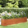 vidaXL Lit surélevé de jardin rouillé 240x40x45 cm acier corten 151954