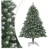 vidaXL Sapin de Noël artificiel avec support 210 cm PVC