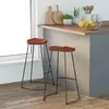 vidaXL Tabourets de bar Gavin lot de 2 50x40x78cm bois massif manguier