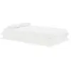 vidaXL Cadre de lit Blanc Bois massif 120x190 cm Petit double
