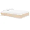 vidaXL Cadre de lit bois massif 135x190 cm double