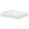 vidaXL Cadre de lit sans matelas blanc bois massif