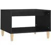 vidaXL Table basse Noir 60x50x40 cm Bois d'ingénierie