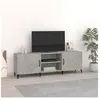 vidaXL Meuble TV gris béton 150x30x50 cm bois d'ingénierie
