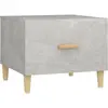 vidaXL Table basse Gris béton 50x50x40 cm Bois d'ingénierie