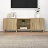vidaXL Meuble TV Chêne sonoma 150x30x50 cm Bois d'ingénierie