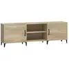 vidaXL Meuble TV chêne sonoma 150x30x50 cm bois d'ingénierie