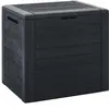 vidaXL Boîte de stockage jardin Anthracite 58,5x46x55 cm Polypropylène
