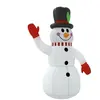vidaXL Bonhomme de neige gonflable avec LED 120 cm