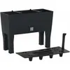 vidaXL Lit surélevé de jardin Anthracite 60x25x46 cm PP Rotin