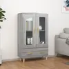 vidaXL Buffet Sonoma gris 70x31x115 cm Bois d'ingénierie