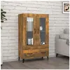vidaXL Buffet Chêne fumé 70x31x115 cm Bois d'ingénierie