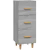 vidaXL Buffet Sonoma gris 34,5x34x90 cm Bois d'ingénierie
