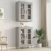 vidaXL Armoire murale suspendue Sonoma gris 69,5x34x90 cm