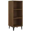 vidaXL Buffet chêne marron 34,5x32,5x90 cm bois d'ingénierie