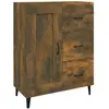 vidaXL Buffet Chêne fumé 69,5x34x90 cm Bois d'ingénierie