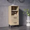 vidaXL Buffet Chêne sonoma 34,5x34x90 cm Bois d'ingénierie