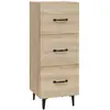 vidaXL Buffet Chêne sonoma 34,5x34x90 cm Bois d'ingénierie