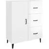 vidaXL Buffet Blanc brillant 69,5x34x90 cm Bois d'ingénierie