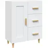 vidaXL Buffet Blanc 69,5x34x90 cm Bois d'ingénierie