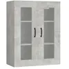 vidaXL Armoire murale suspendue Gris béton 69,5x34x90 cm