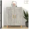 vidaXL Buffet Gris béton 69,5x34x90 cm Bois d'ingénierie