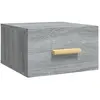 vidaXL Tables de chevet murales 2 pcs sonoma gris 35x35x20 cm