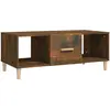 vidaXL Table basse chêne fumé 102x50x40 cm bois d'ingénierie