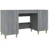 vidaXL Bureau Sonoma gris 140x50x75 cm Bois d'ingénierie