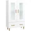 vidaXL Buffet Blanc 70x31x115 cm Bois d'ingénierie