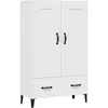 vidaXL Buffet haut Blanc 70x31x115 cm Bois d'ingénierie