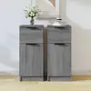 vidaXL Buffets 2 pcs Sonoma gris 30x30x70 cm Bois d'ingénierie