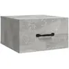 vidaXL Tables de chevet murales 2 pcs Gris béton 35x35x20 cm