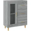 vidaXL Buffet sonoma gris 69,5x34x90 cm bois d'ingénierie
