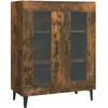vidaXL Buffet chêne fumé 69,5x34x90 cm bois d'ingénierie