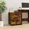 vidaXL Classeur mobile avec roues Chêne fumé 45x38x54 cm Bois
