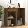 vidaXL Armoire cosmétique Chêne fumé 80x40x75 cm Bois d'ingénierie