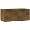 vidaXL Armoire murale chêne fumé 80x36,5x35 cm bois d'ingénierie