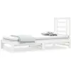 vidaXL Lit coulissant Blanc 2x(90x190) cm Bois de pin massif