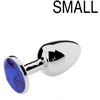 Perfect Lover - Buttplug Aluminium - Blauwe Siersteen - Maat S