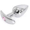 Merkloos / Sans marque Kiotos Steel - Aluminium buttplug Met Handvat En Sierkristal - Roze