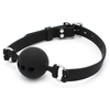 Kiotos - Siliconen Ball Gag Met (adem)gaten - Zwart