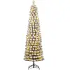 Sapin de Noël artificiel étroit LED H230