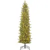 Sapin de Noël artificiel étroit LED H185