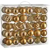 Boules de Noël incassable cuivre - 60 pièces