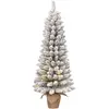 Sapin de Noël artificiel étroit LED en pot H120