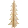 Décoration sapin de Noël en pin marron H78