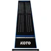 KOTO - Oche Carpet Checkout Dartmat Blauw 285 x 80 cm + Oche Incl. Score Indicator, Antislip Carpet Dartmat, Professionele Dartmat, Bescherm Vloer & Darts