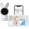 ARENTI 2K/3MP Babyphone Caméra 5 Moniteur Vidéo pour Bébé 24GHz+5GHz C...